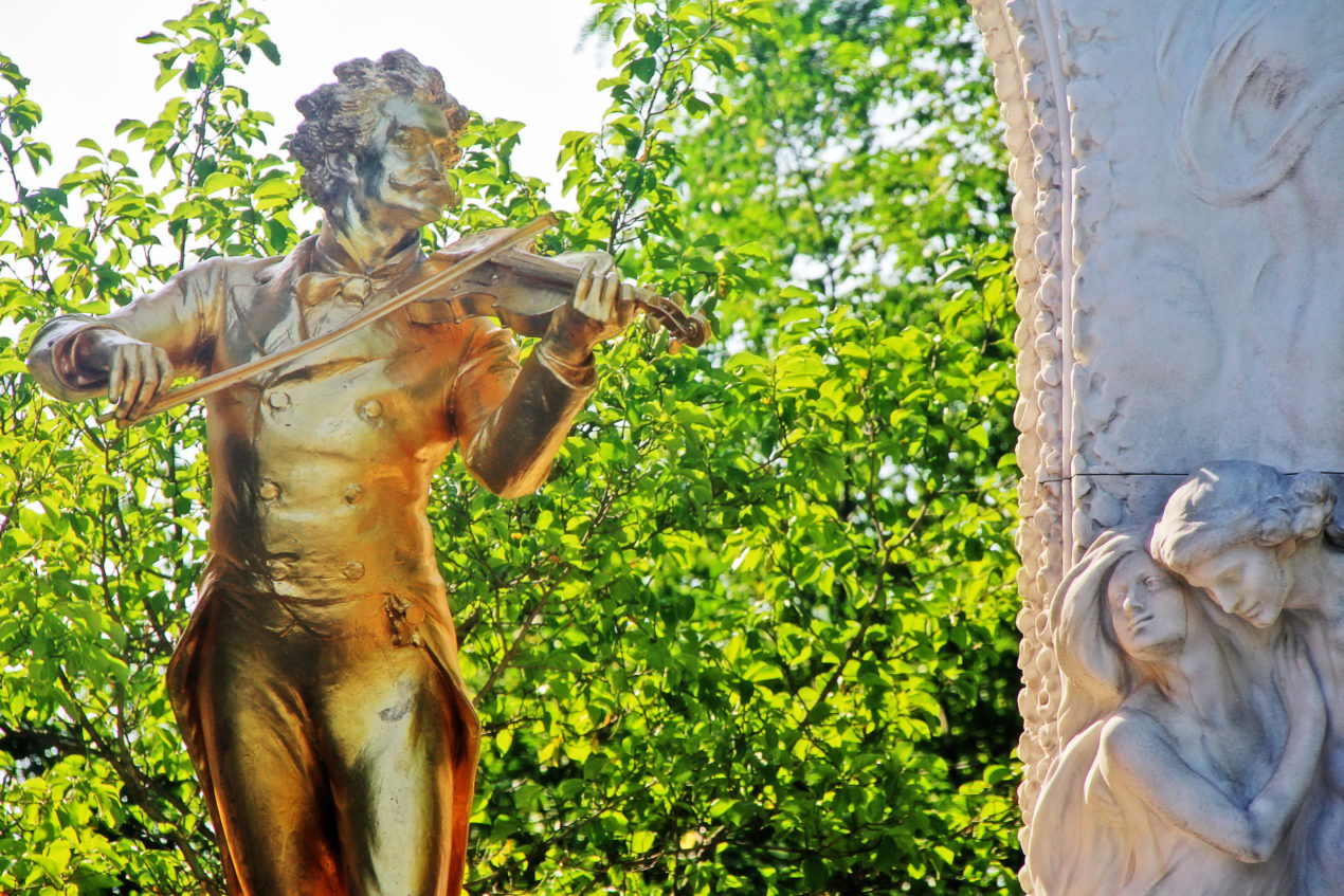 Music in VIenna - statue of Johann Strauss
