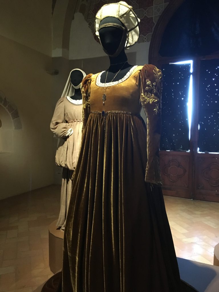 medieval costume in museum in Assisi