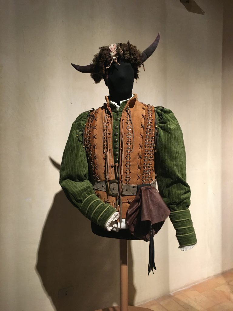 medieval costume in museum in Assisi