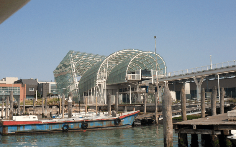 People Mover station near Tronchetto Car Park in Venice