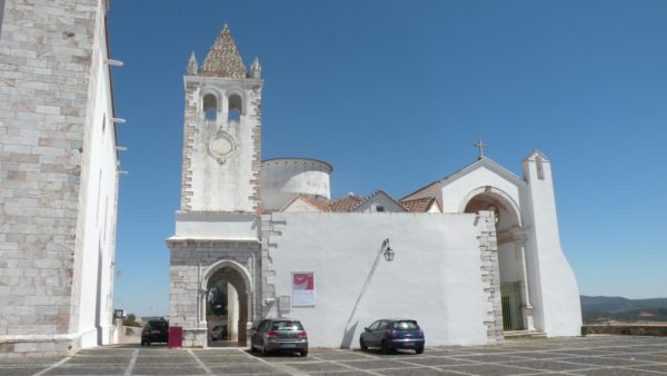 White-washed church in Estremoz, Portugal