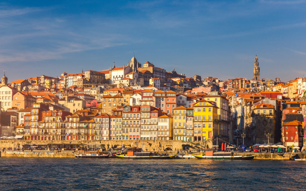 View of Porto from across the Douro River