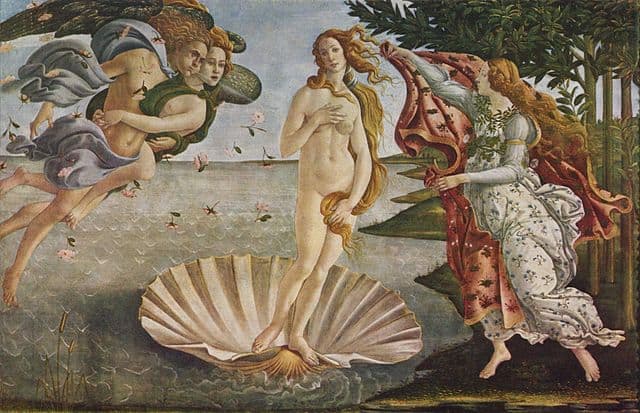  Birth of Venus by Sandro Botticelli in the Uffizi