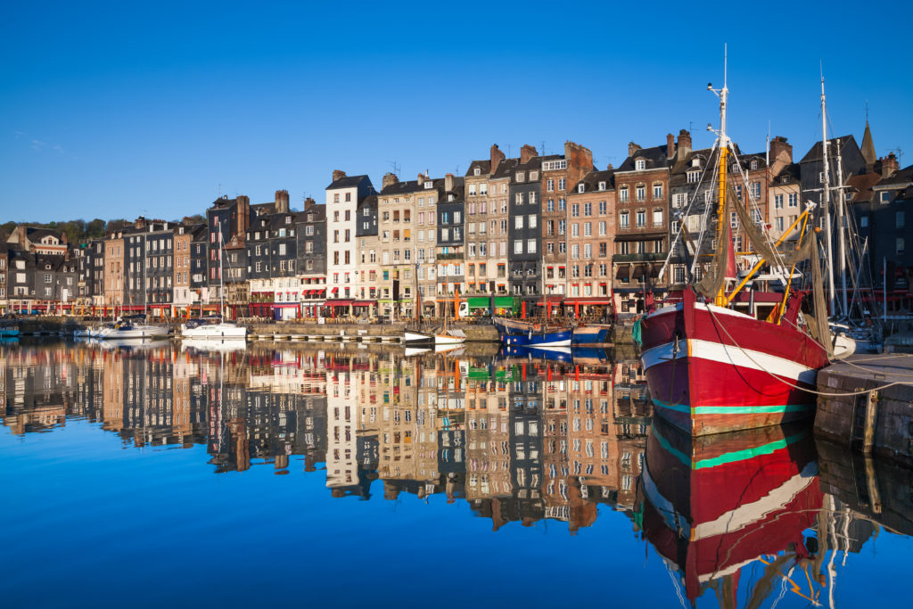 Honfleur Harbour, Normandy, France.