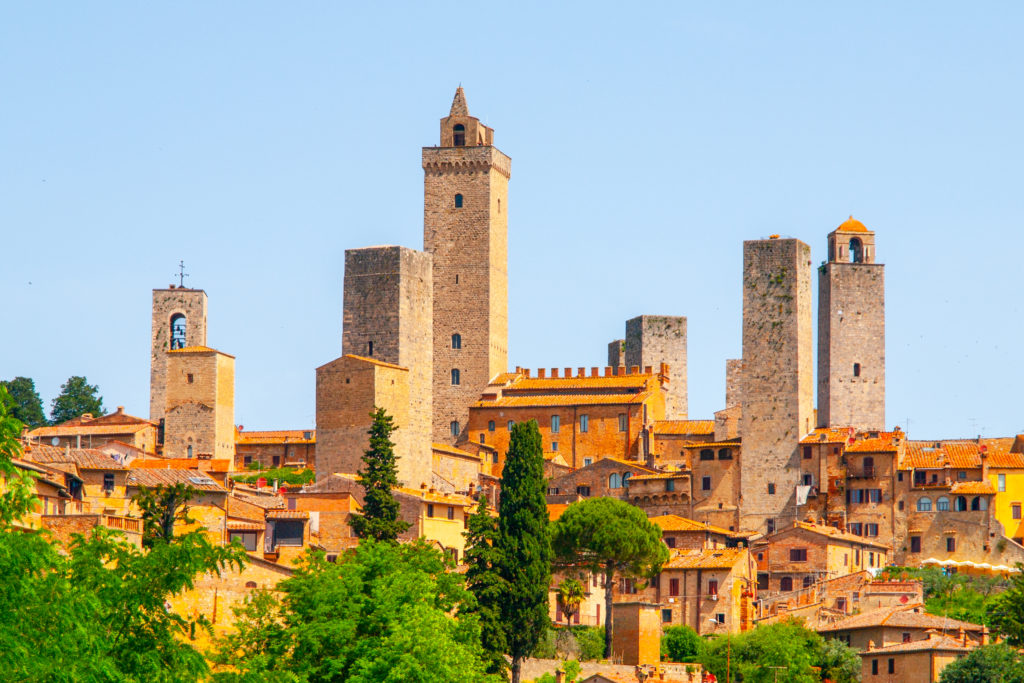 view of the towers of San Gimignano