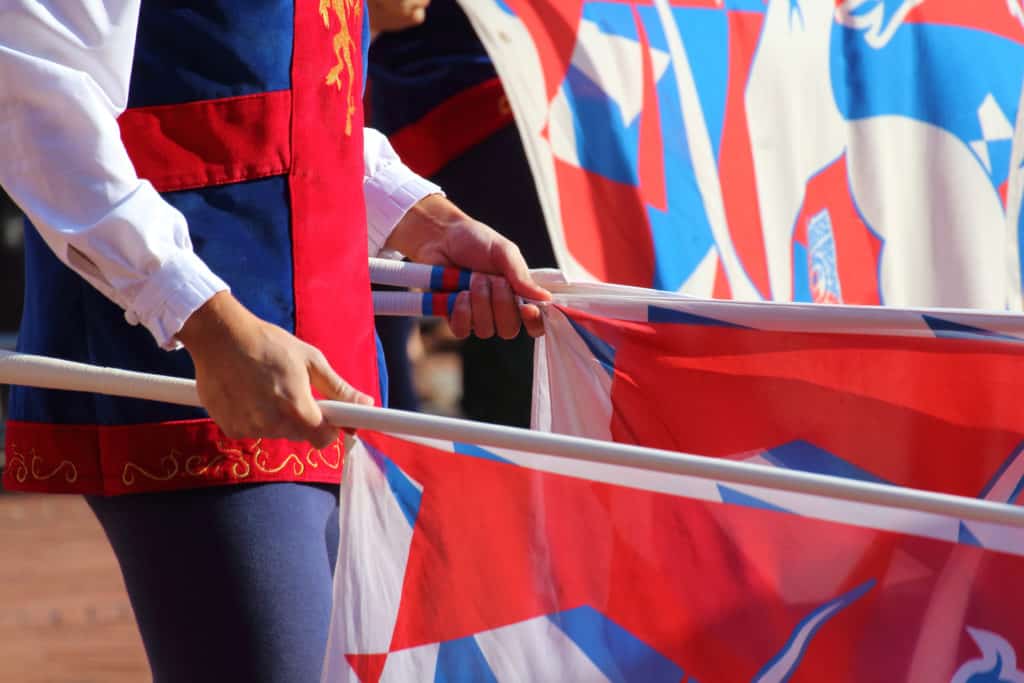 Medieval flag-waving in Lucca