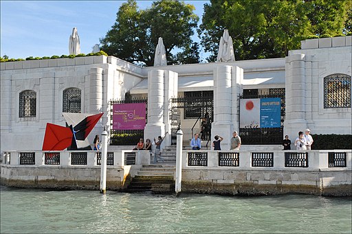Exterior of the Peggy Guggenheim Museum on the Grand Canal in Venice
