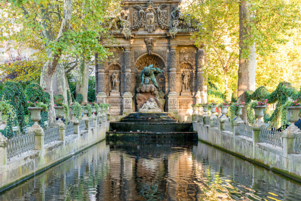 Medici Fountain in the Luxembourg Gardens in Paris