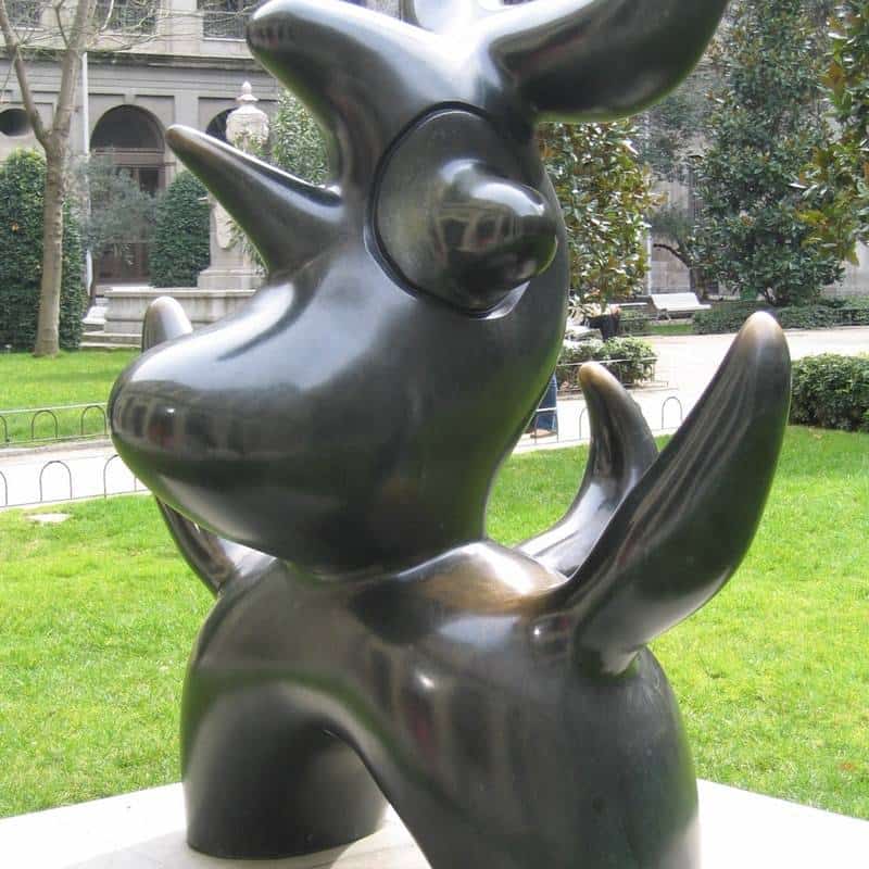 Sculpture by Miro outside the Reina Sofia in Madrid