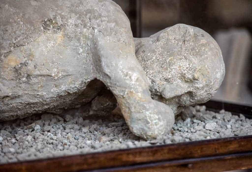 Plaster cast of Pompeii victims