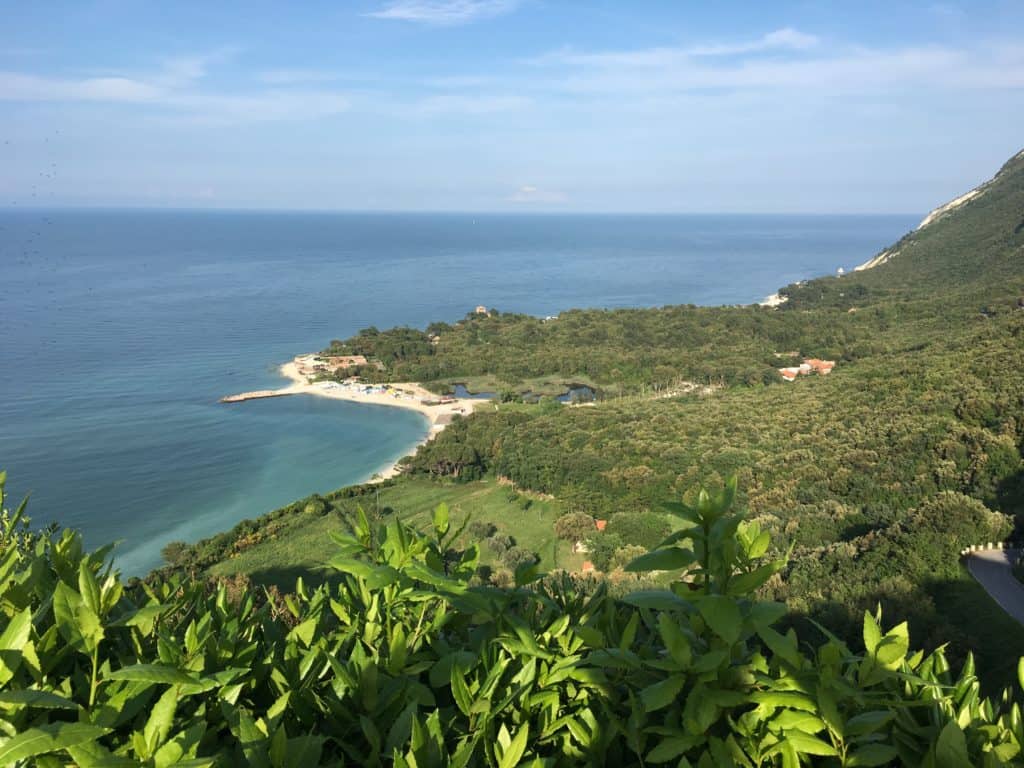 View over Portonovo from the Hotel Emilia