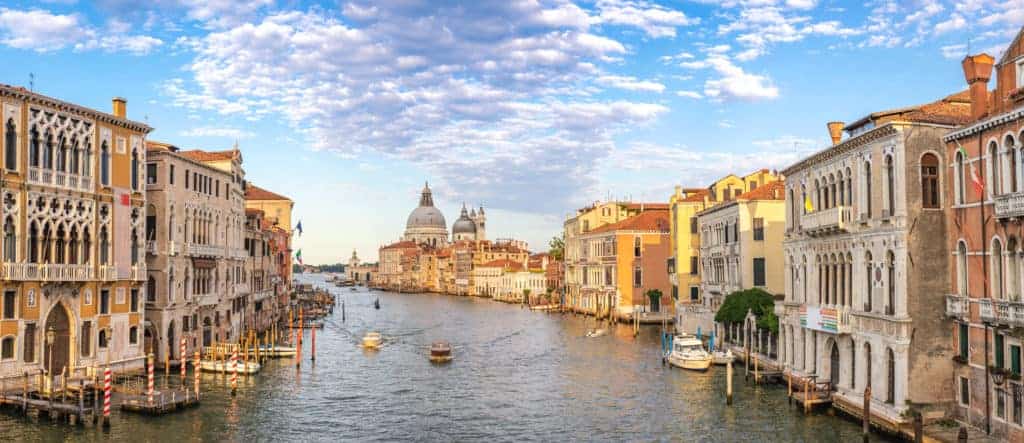 Venice panorama city skyline at Venice Grand Canal, Venice Italy