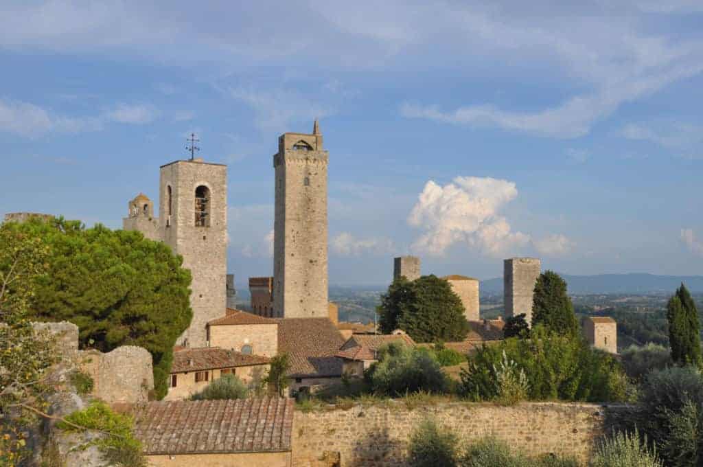 View of the city of San Gimignano, Italy