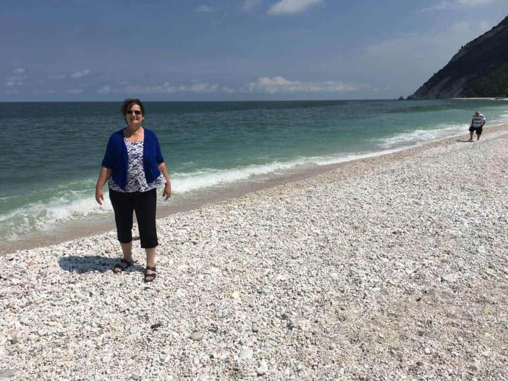 The beach at Positano