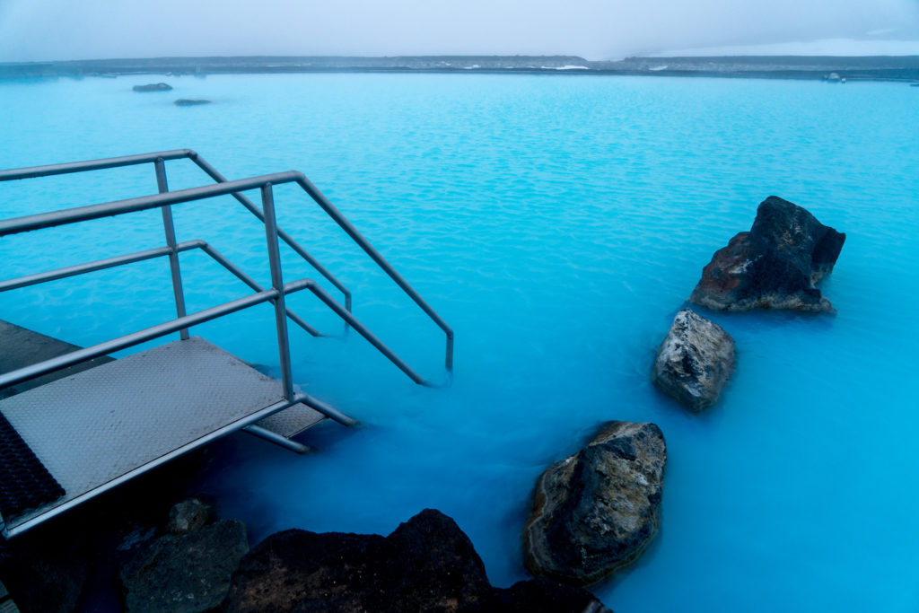 Entrance to the Myvatn Nature Baths in northern Iceland