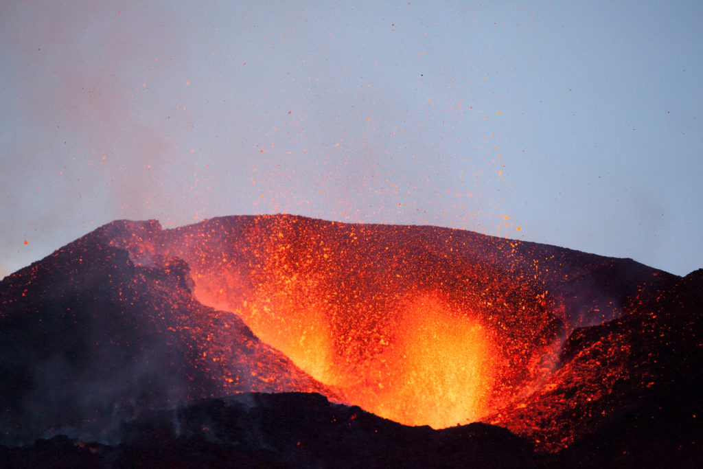 Eyjafjallajökull eruption in Iceland