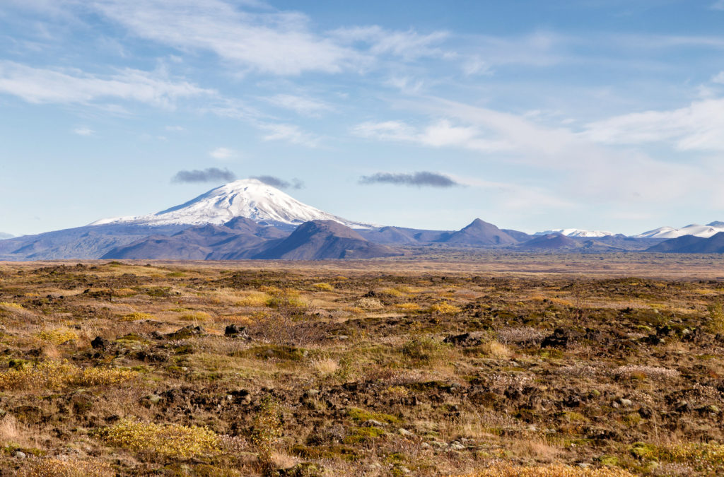 The volcano Hekla in Iceland