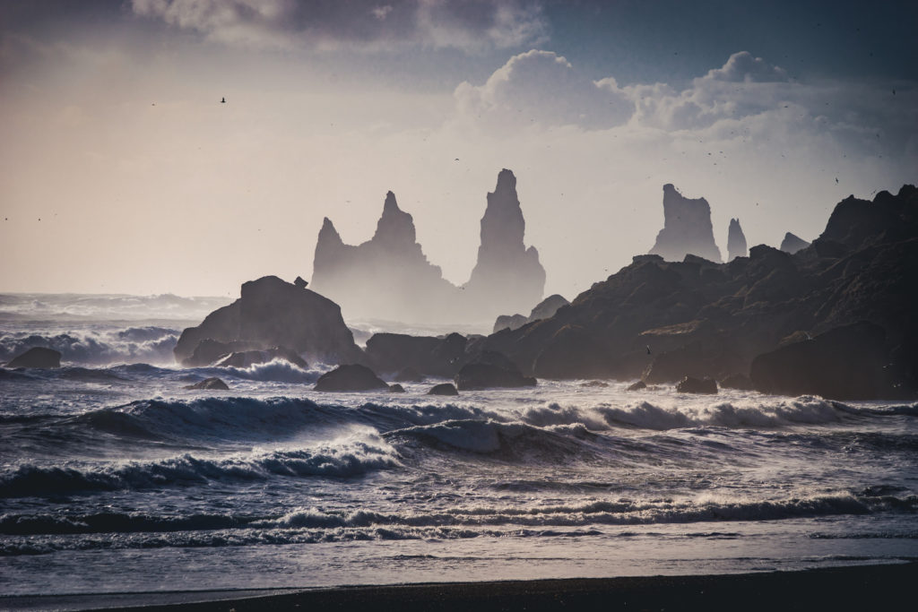 Black Sand Beach Reynisfjara in Iceland
