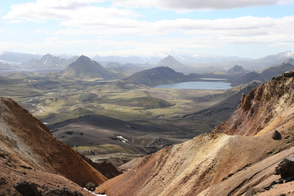 Spectacular landscape in the interior of Iceland