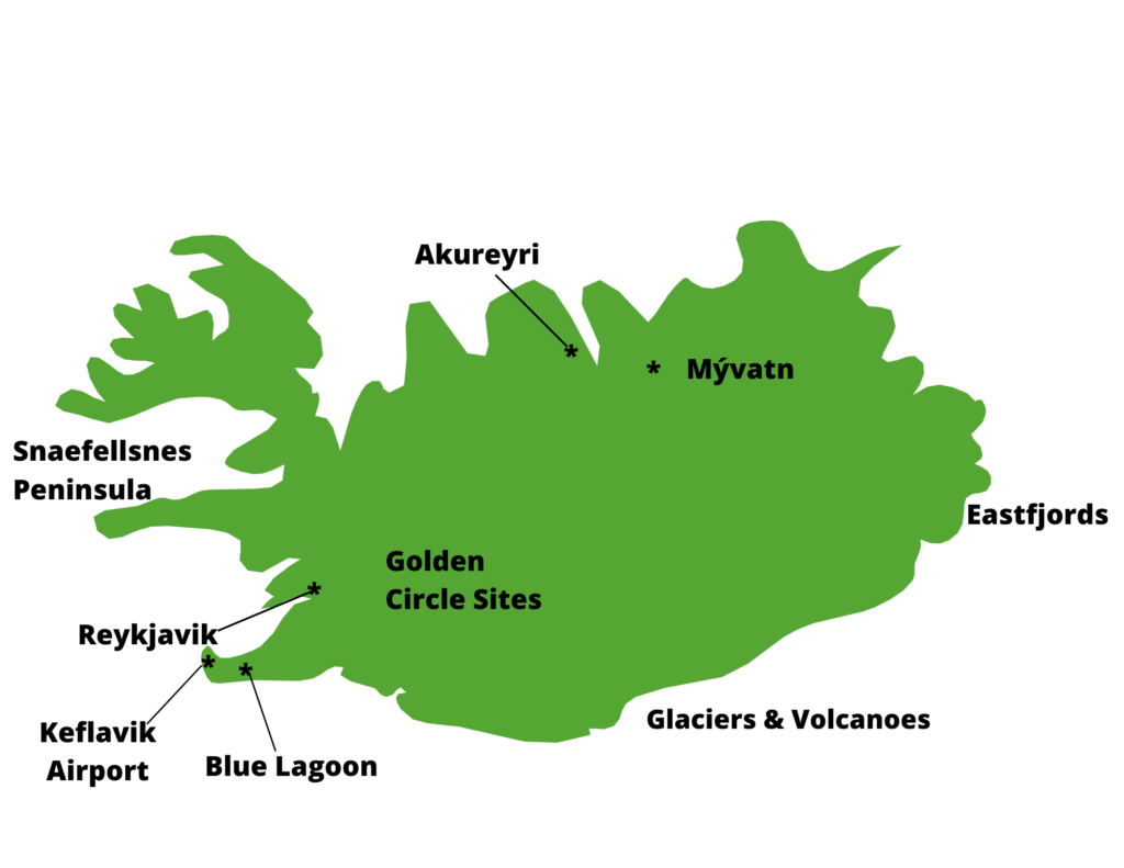 Map of Iceland