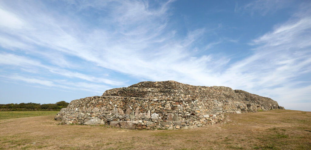 Barnenez in Brittany, a wonderful prehistory site in Europe.