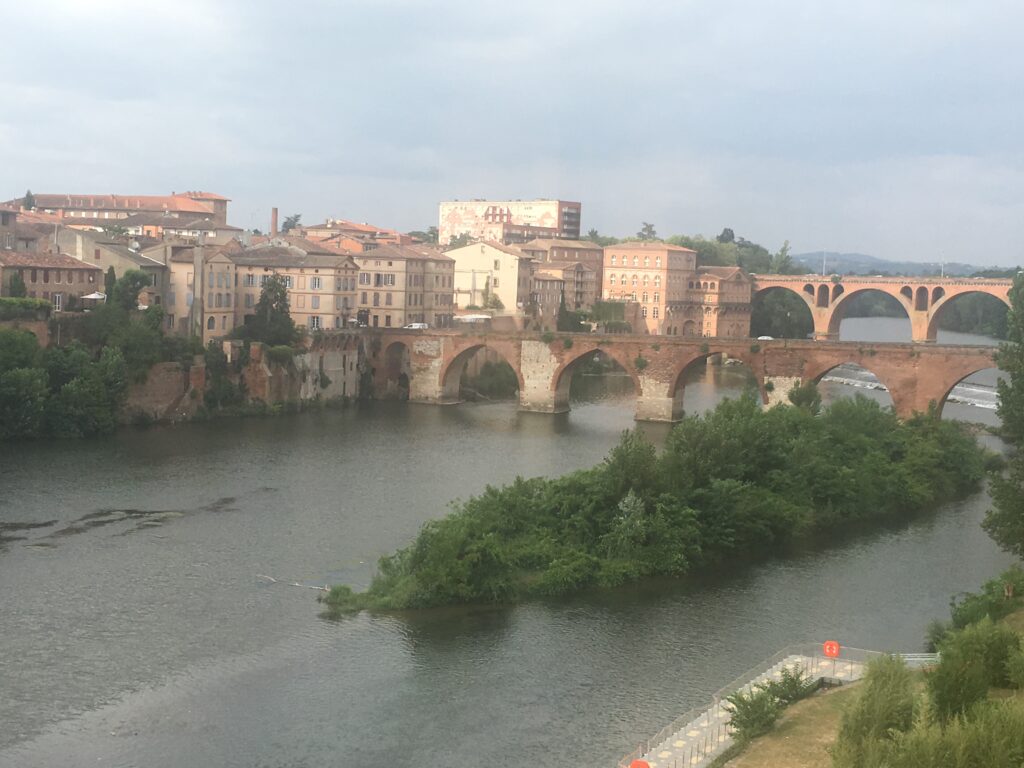 View over the Tarne River in Albi, France