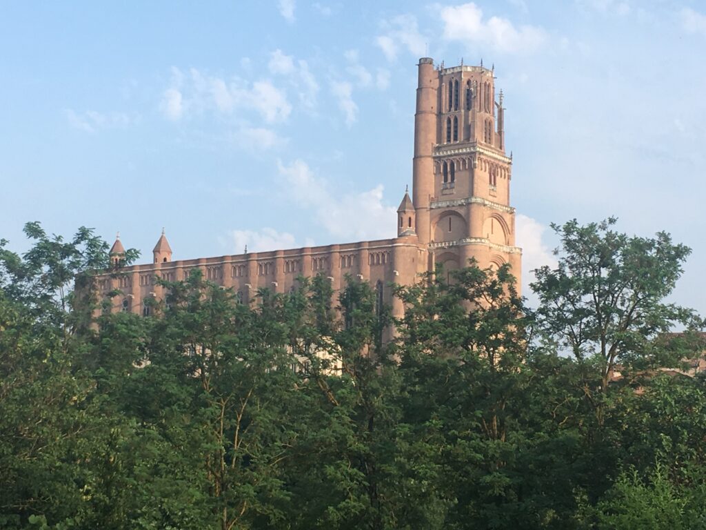 Cathedral at Albi seen from across the River Tarn; Albi is one of my recommended places to visit in France