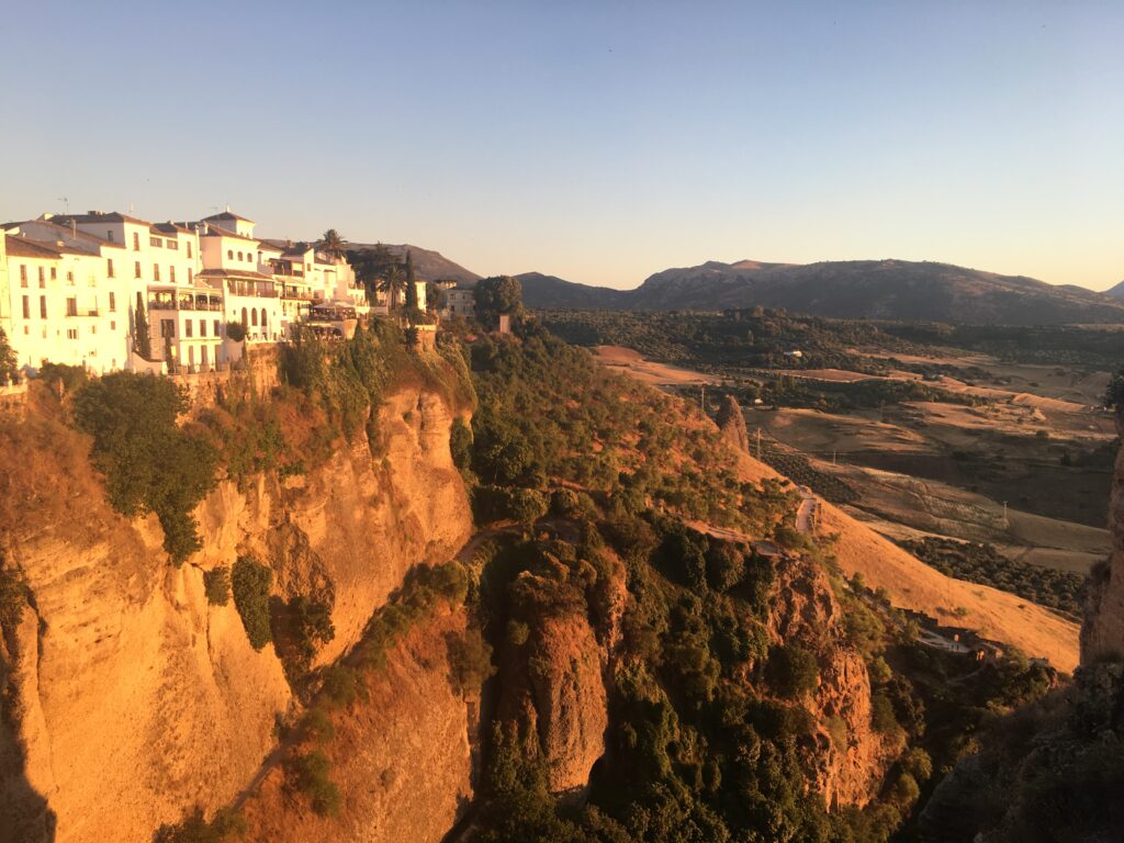 Town of Ronda near the caves of Pileta, one of seven recommended prehistory sites in Europe