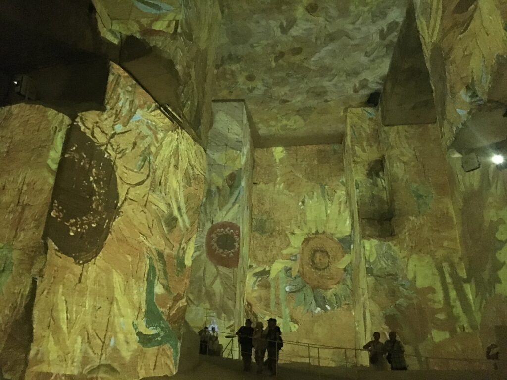 Van Gogh Experience at Carrières de Lumières