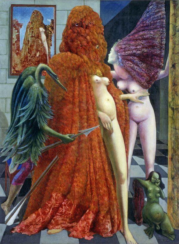 "Attirement of the Bride" (1940) by Max Ernst

