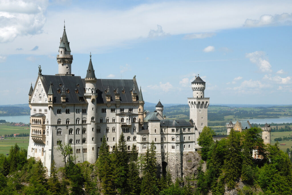 Castle Neuschwanstein in Schwangau Germany; destination not far from Austria