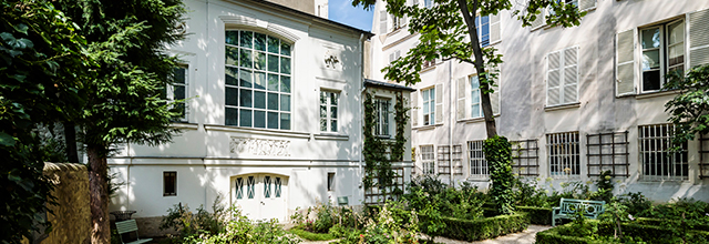 View of the exterior of the Musee Delacroix in the sixth arrondisement in Paris, France