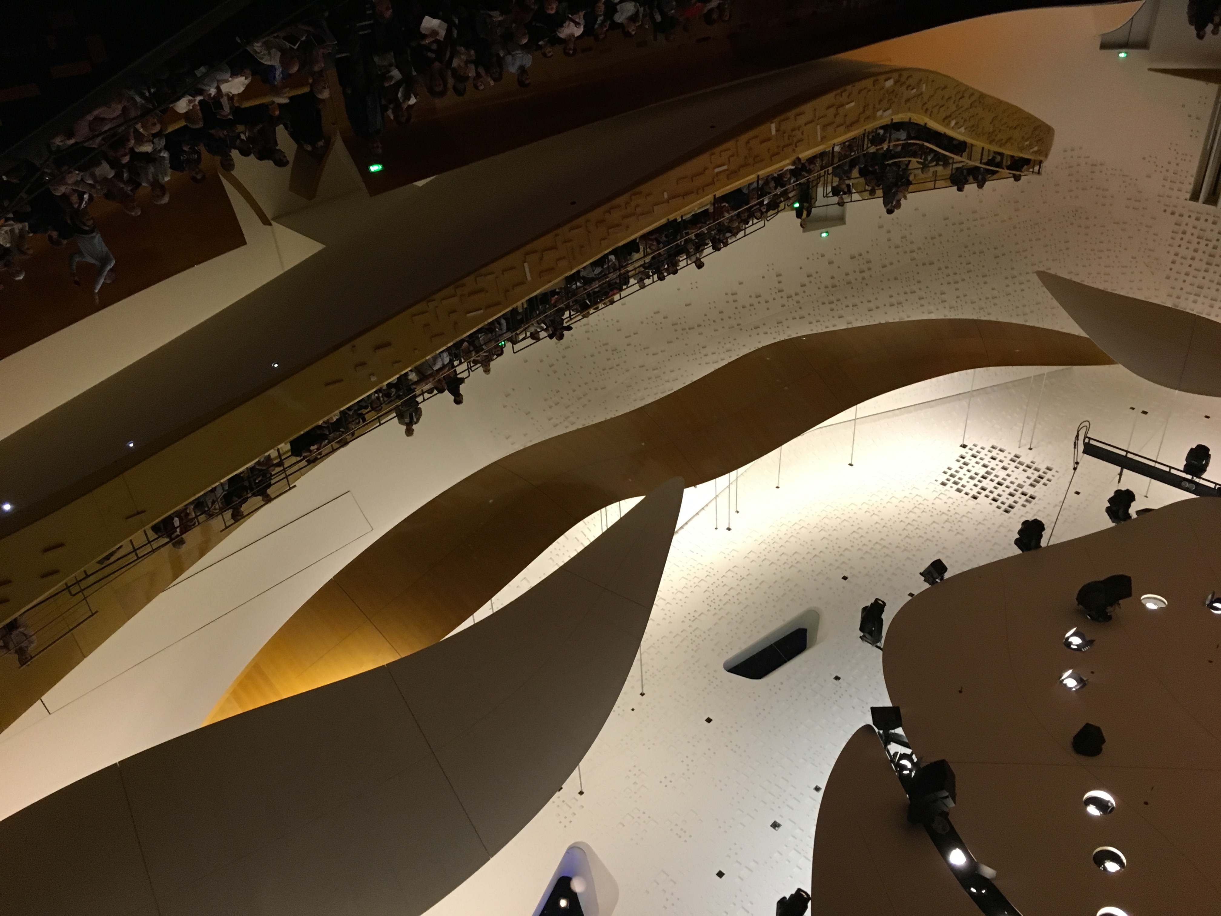 Interior of the Paris Philharmonie, a beautiful venue for concerts and performances in Europe