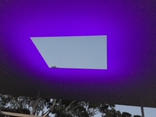 Armana changing with the setting sun, an installation piece at MONA by James Turrell