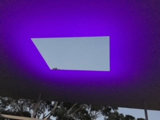 Armana changing with the setting sun, an installation piece at MONA by James Turrell