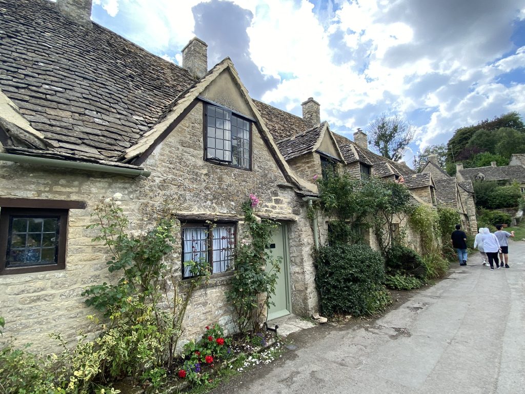 Arlington Row, a charming group of cottages in Bilbury village in the Cotswolds