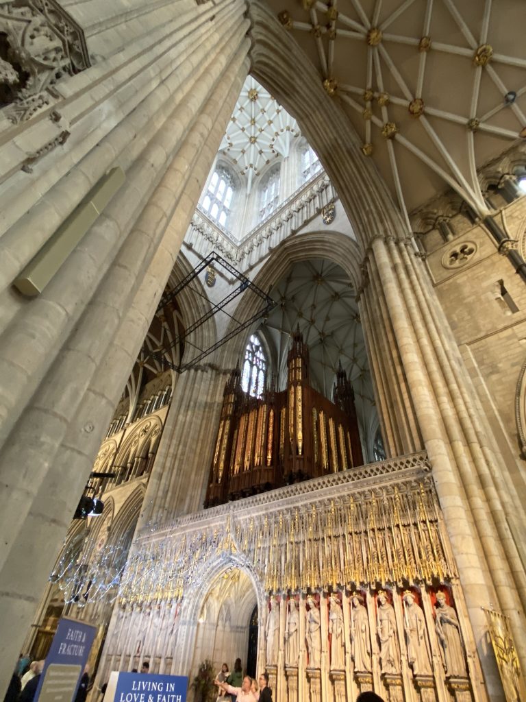 Interior of the magnificent York Minster in Yorkshire