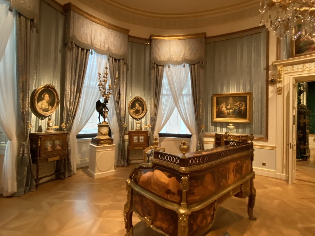 A room interior in 18th century style at the Museum of the Home in Shoreditch in London