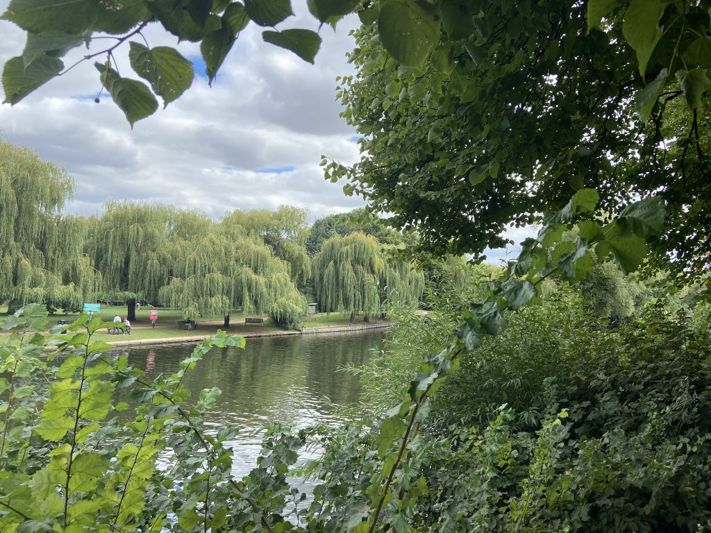 View of the river Avon in Stratford-upon-Avon in England
