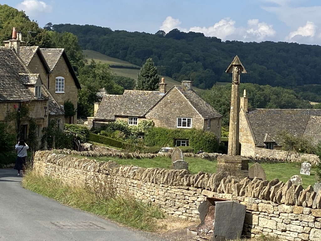 View of the tiny village of Snowshill in the Cotswolds