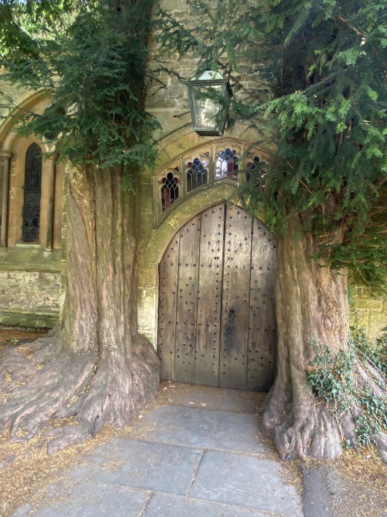 Doorway into St. Edward's Church in Stow-on-the-Wold that inspired Tolkein 