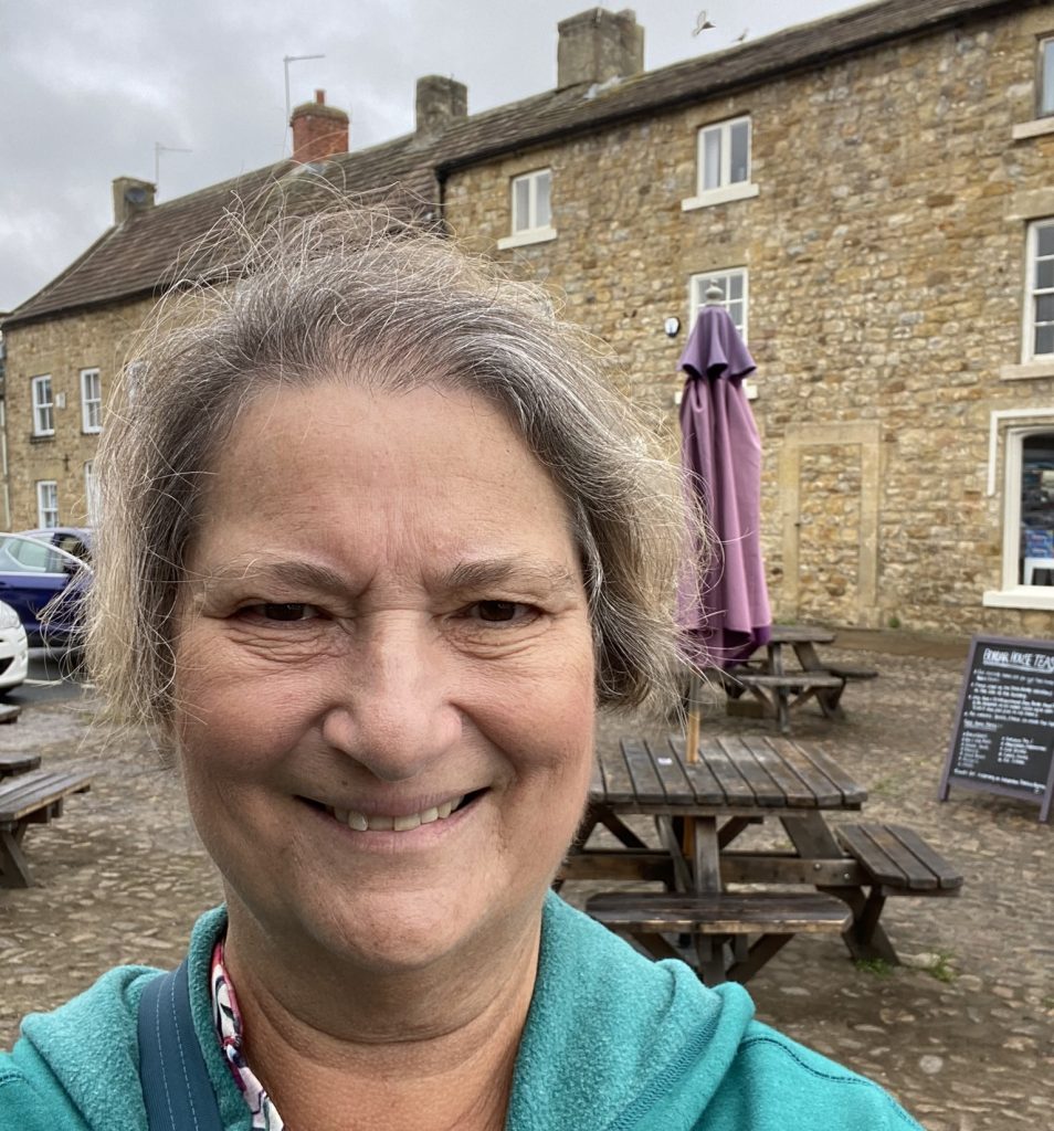 Carol Cram in Masham in Yorkshire