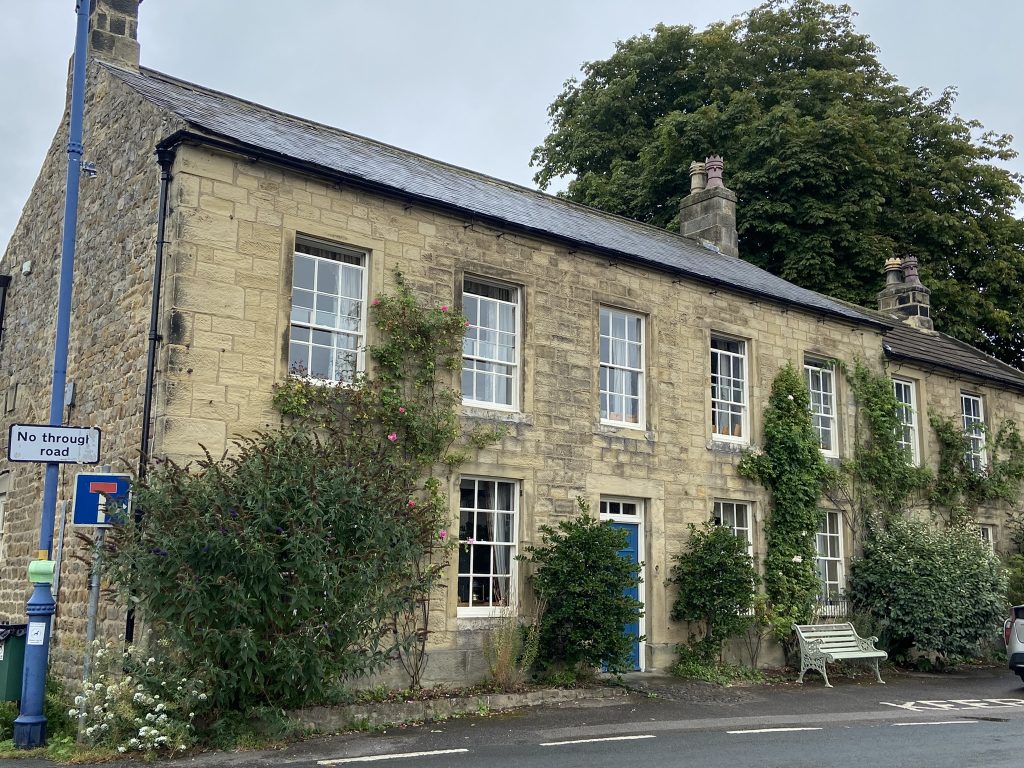 Stone houses in Masham in Yorkshire