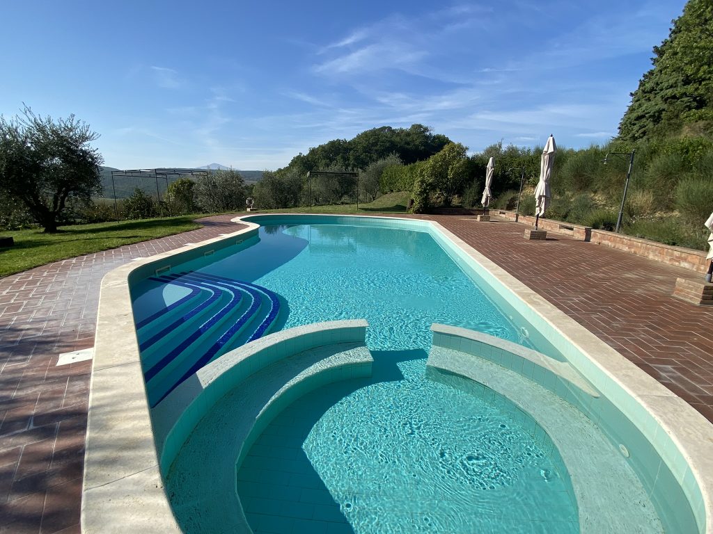 Swimming pool at Sant'Antonio Country Resort near Montepulciano