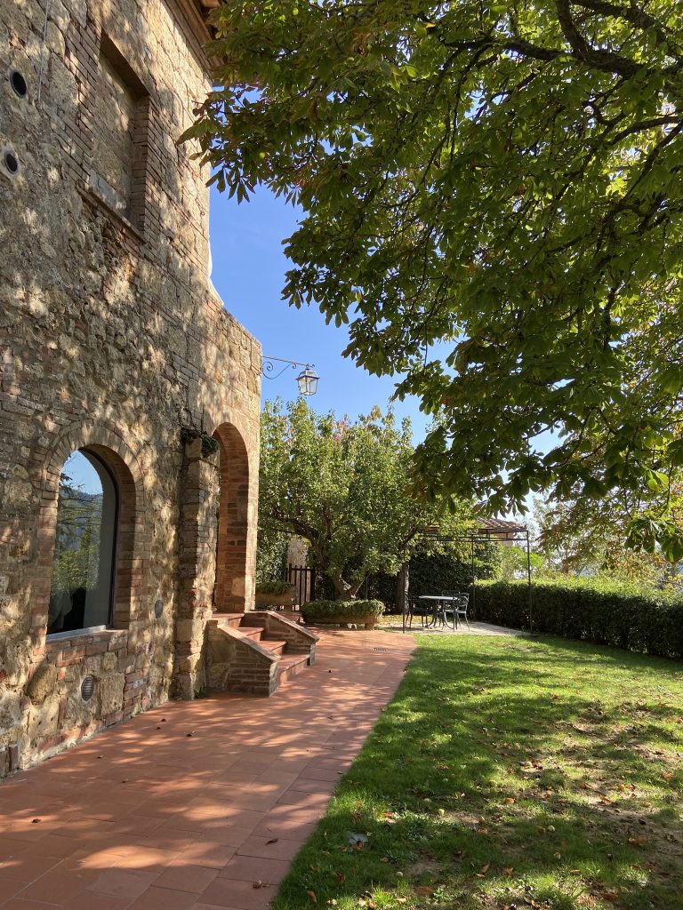 Beautiful walkway at Sant'Antonio Country Resort near Montepulciano