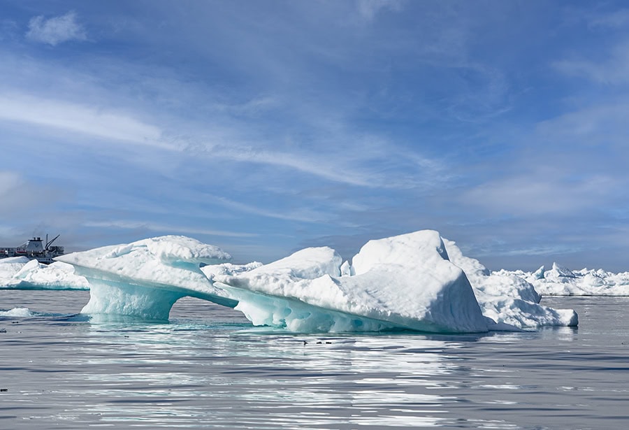 An iceberg near Baffin Island in Canada's Arctic--an example of good travel photography