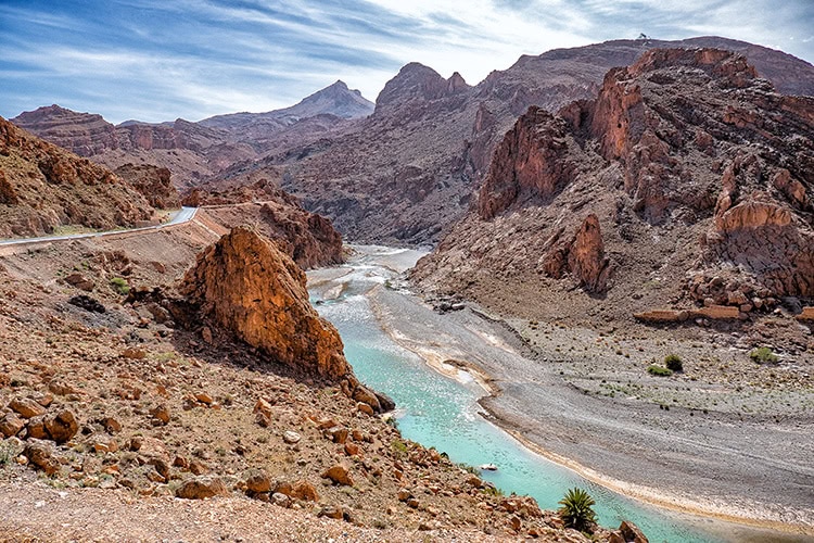 Ziz Gorge in Morocco - an example of photograph tip 6: avoid shooting where you are standing.