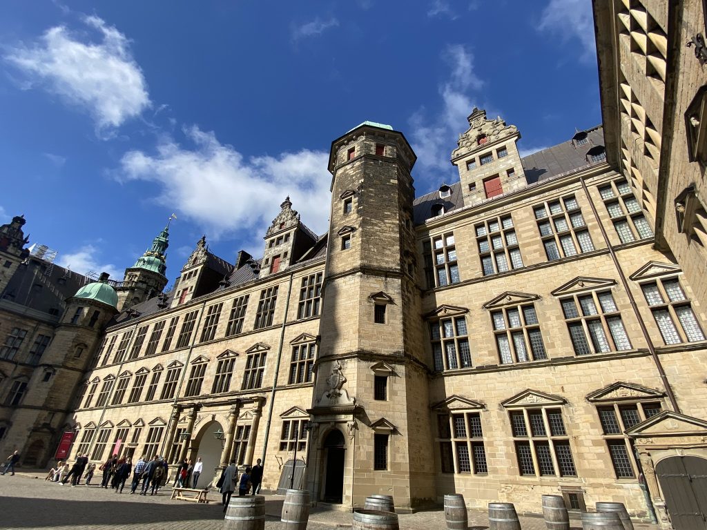 Courtyard inside Kronborg Castle, a great destination for a day trip from Copenhagen