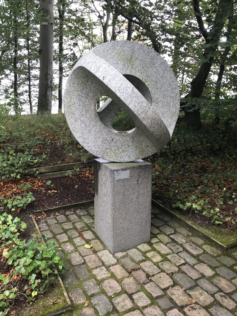 Granite sculpture in the sculpture garden at the Louisiana Museum of Modern Art