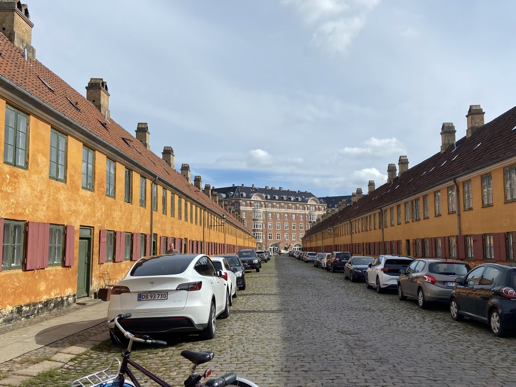 Nyboder district of old houses in Copenhagen